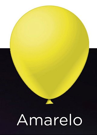 25 Balão Amarelo Neon Redondo N°9 Pic Pic