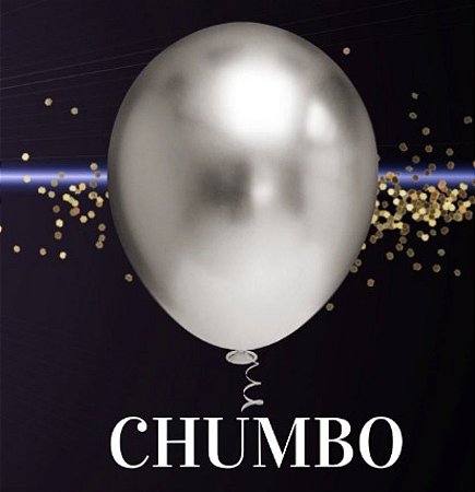25 Balão Chumbo Platino Redondo N°5 Pic Pic