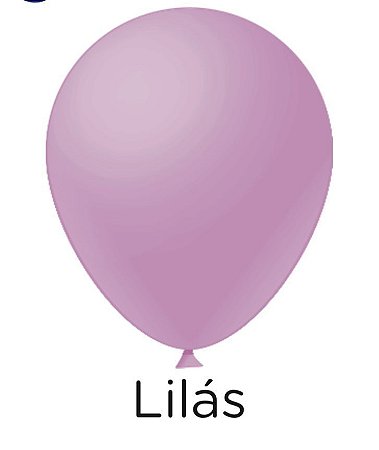 50 Balão Lilás Candy Liso Redondo Nº7 (Festball)