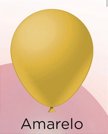 50 Balão Amarelo Liso Redondo Nº7  (IBB)