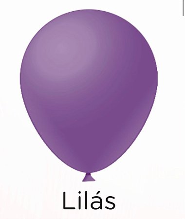 50 Balão Lilás Liso Redondo Nº9 (Festball) (IBB)