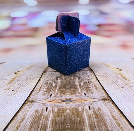 8 Caixa Lembrancinha Festa Imitação Gliter Azul 79.20 (Nc Toys)