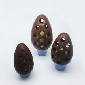 Forma Bwb Ovo De Páscoa Vazado Bolinha 250 G 3 Partes C/ Silicone Cod-9556 (Bwb Especial)  (BWB PASCOA)
