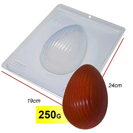 Forma Bwb Ovo Pascoa Texturizado Ondas 250 G 3 Partes C/ Silicone Cod-9337 (Bwb Especial)  (BWB PASCOA)