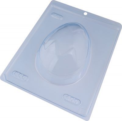 Forma Bwb Ovo De Páscoa Estriado 400G 3 Partes C/ Silicone Cod-806 (Bwb Especial)  (BWB PASCOA)