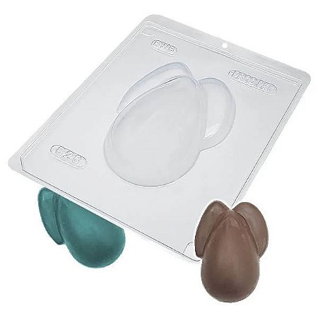 Forma Bwb Ovoelho Costas Páscoa 3 Partes C/ Silicone 250G Cod-828 (Bwb Especial)  (BWB PASCOA)