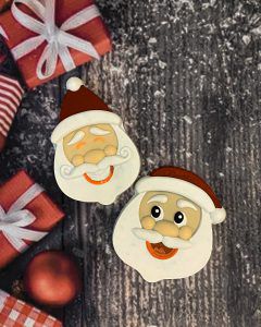 Forma Silicone Bwb Natal Rosto Do Papai Noel 2 310G  Cod-10230  (Bwb Especial)