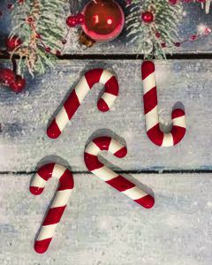 Forma Silicone Bwb Bengala De Natal 30G Cod-10233  (Bwb Especial)