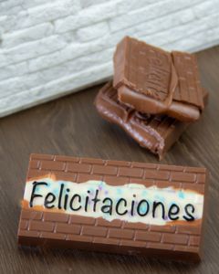 Forma Silicone P/Chocolate Tablete 300G Felicitaciones Cod-10185  (Bwb Especial)