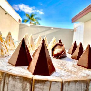 Forma Bwb Trufa Piramide Doces Finos 3 Partes C/ Silicone 20G Cod-9780 (Bwb Especial)