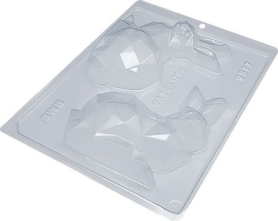 Coelho Diamante Forma Bwb Com Silicone 250G 3 Partescod-9877 (Bwb Especial)  (BWB PASCOA)