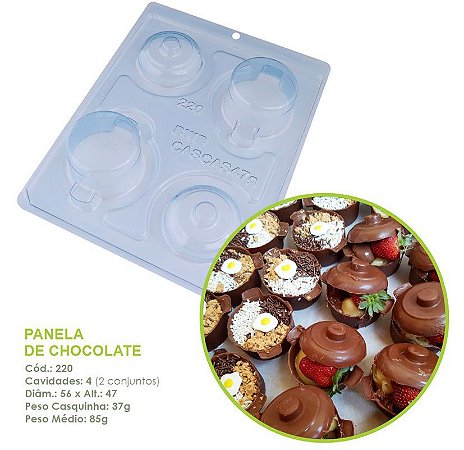 Forma Bwb Especial Panela Doces Finos 3 Partes C/ Silicone 85G Cod-220 (Bwb Especial)
