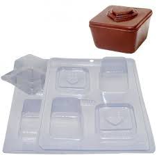 Forma Bwb Mini Caixa Coração Ponteado 3 Partes C/ Silicone 83G Cod-838 (Bwb Especial)