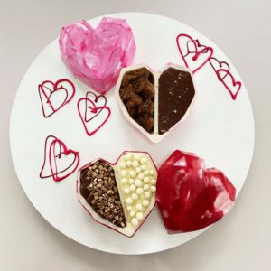 Forma Bwb Coração De Colher Dois Amores 3 Partes C/ Silicone 135G Cod-10164 (Bwb Especial)