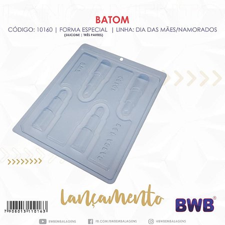 Forma Bwb Batom 3 Partes C/ Silicone 25G Cod-10160 (Bwb Especial)