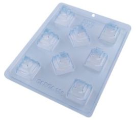 Forma Bwb Bolo Quadrado Pequeno 3 Partes C/ Silicone 30G Cod-9797 (Bwb Especial)