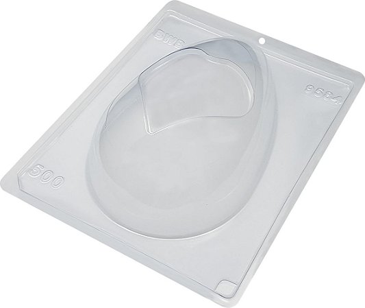 Ovo Vazado Coração Grande  500G Forma  Bwb Com Silicone 3 Partes Cod-9584 (Bwb Especial)  (BWB PASCOA)