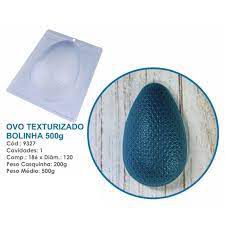 Forma Bwb Ovo Texturizado Bolinha 500 G Páscoa 3 Partes C/ Silicone Cod-9327 (Bwb Especial)  (BWB PASCOA)