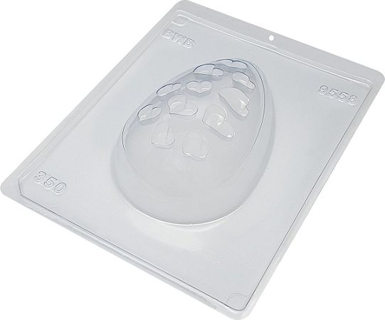 Forma Bwb Silicone Ovo Vazado Coração 350 G 3 Partes Cod-9558 (Bwb Especial)  (BWB PASCOA)