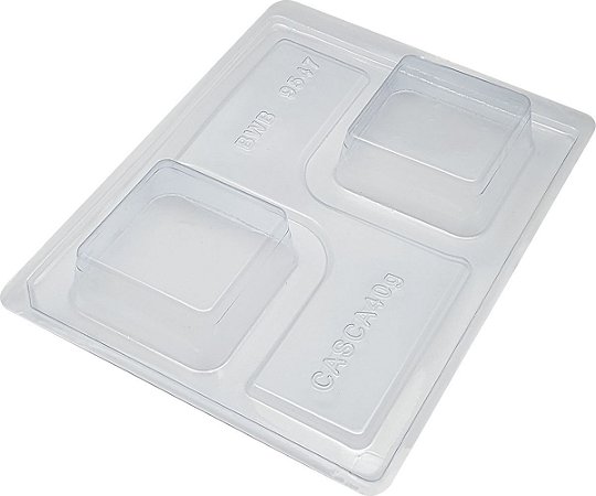 Forma Bwb Silicone Chocolate De Colher Quadrado 145G 3 Partes Cod-9547 (Bwb Especial)