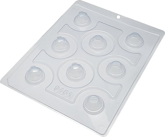 Esfera Com Coração 30Mm Forma Bwb Com Silicone 3 Partes 15G Cod-9451 (Bwb Especial)