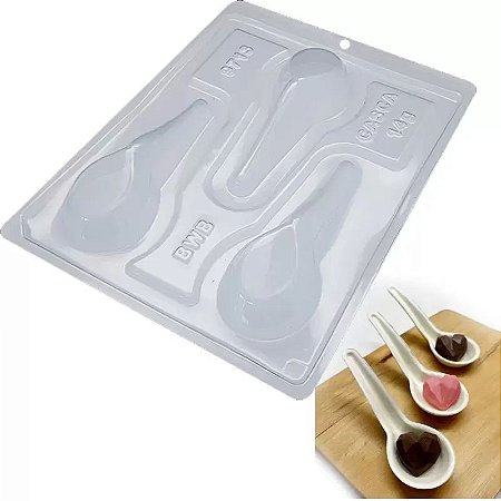 Colher Gourmet Forma Bwb Com Silicone 30G 3 Partes Cod-9713 (Bwb Especial)