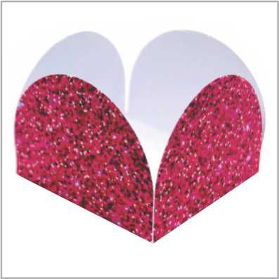 50 Forminhas Para Doces Imitação Glitter Pink 4 Pétalas 10.85 (Nc Toys Simples)