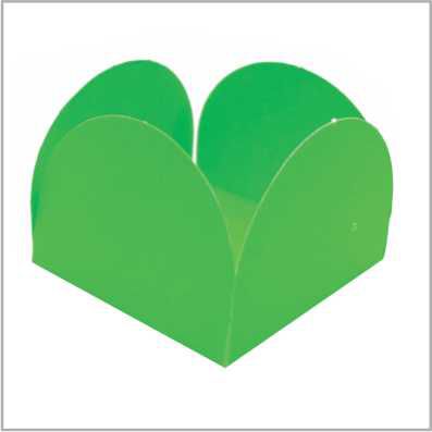 50 FORMINHAS PARA DOCES  VERDE LIMÃO 4 PÉTALAS 10.7   (NC TOYS SIMPLES)