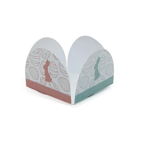 50 Forminhas Para Doces Feliz Pascóa 4 Pétalas 105.1 Nc Toys Simples