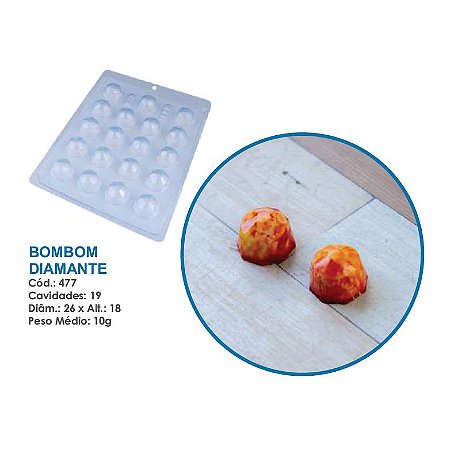 Forma Bwb Simples Bombom Diamante 10G Cod:BWB477 ( BWB SIMPLES )