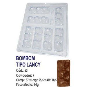 Forma Bwb Simples Bombom Tipo Lancy 34G Cód. BWB63 ( BWB SIMPLES )