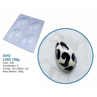 Forma Bwb Simples Ovo Liso 150G Cod:703 ( BWB SIMPLES ) Nova 10586  (BWB PASCOA)