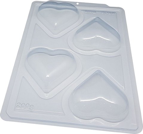 Forma Bwb Sp45 Coração Especial 200G Silicone 3 Partes  Profissional Cod-3514  (Sp Especial)