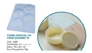 Forma Bwb Sp Paris Gourmet M Silicone 3 Partes  Profissional Cod-3640  (Sp Especial)