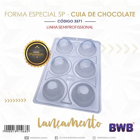 Forma Bwb Sp Cuia De Chocolate Silicone 3 Partes Profissional Cod-3571  (Sp Especial)