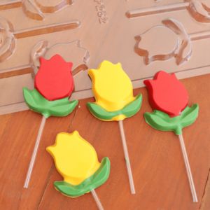 FORMA BWB SP PIRULITO FLOR TULIPA SIMPLES  P/ CHOCOLATE COD-3565  (BWB SP SIMPLES)