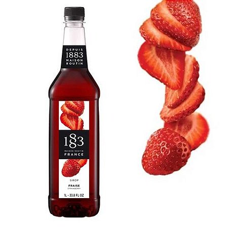 Xarope Morango 1883 1 Litro Maison Routin Francês Flavors