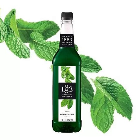 Xarope Menta Verde 1883 1 Litro Maison Routin Francês Flavors