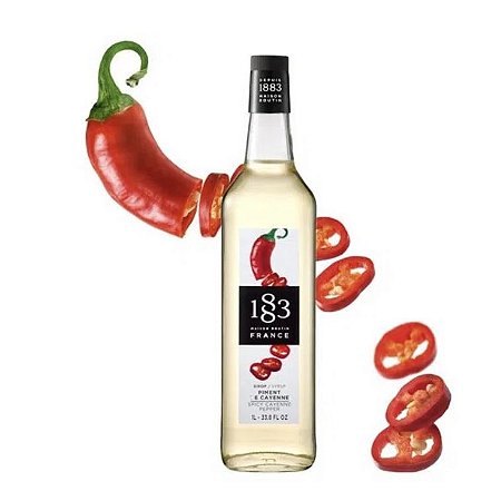 Xarope Pimenta Caiena 1883 1 Litro Maison Routin Francês Flavors