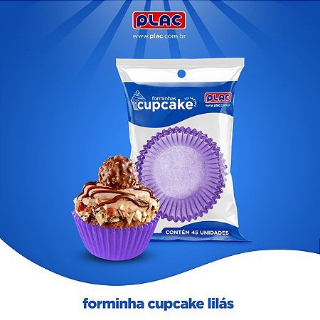 45 Formas Para Cupcake  Lilás (Plac)