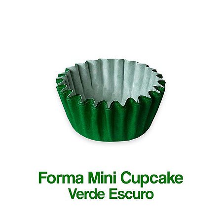 45 FORMINHA PARA MINI CUPCAKE VERDE  (PLAC)