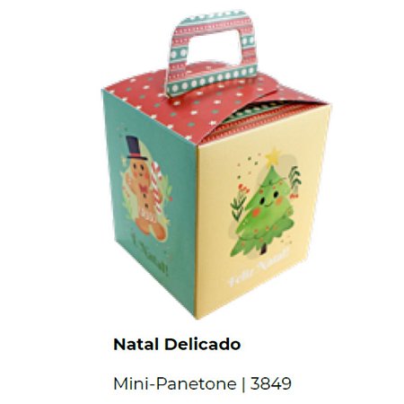 10 Caixa Soft Mini Panetone 3849 NatalDelicado (Natal Ideia)