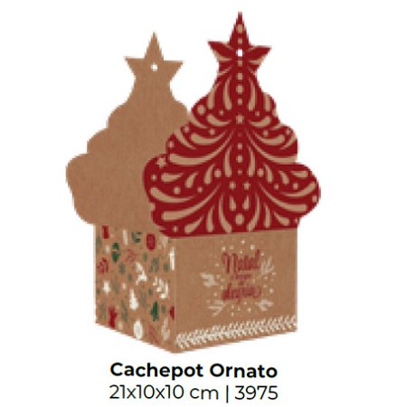 10 Cachepo Kraft 3975 Ornato (Natal Ideia)