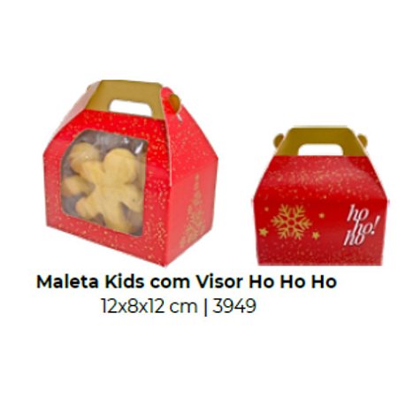 10 Maleta M Kids Com Visor Ho Ho Ho 3949 (Natal Ideia)