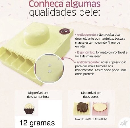 Enrolador De Doces Amarelo (12Gr) - (Blue Star)