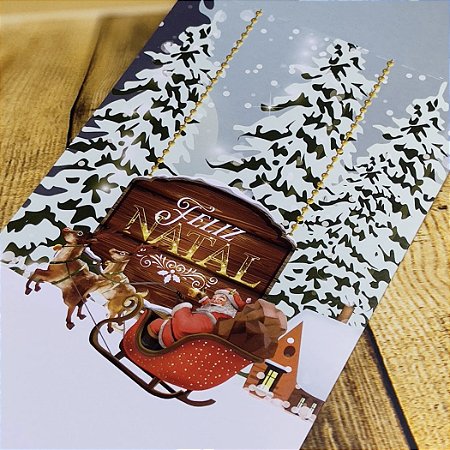 10 CINTA PARA CAIXA 50 DOCES NATAL POLO NORTE J1616 ( NATAL JANGO OUTLET )