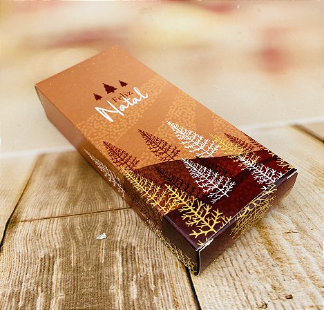 10 Caixa Barra  Natal 150G Bosque 13,5X6X2,5 (Natal Jango)