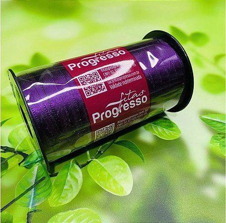 Fita de Cetim Violeta 100 Metros 7Mm - Cód-675