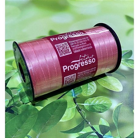 Fita de Cetim Rosa Escuro 100 Metros 7Mm - Cód-240