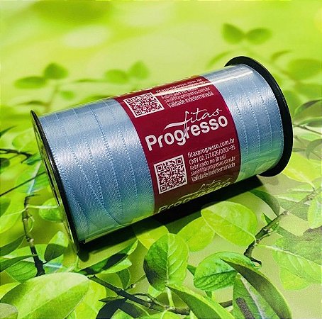 Fita de Cetim Azul Bebê 100 Metros 7Mm - Cód-212